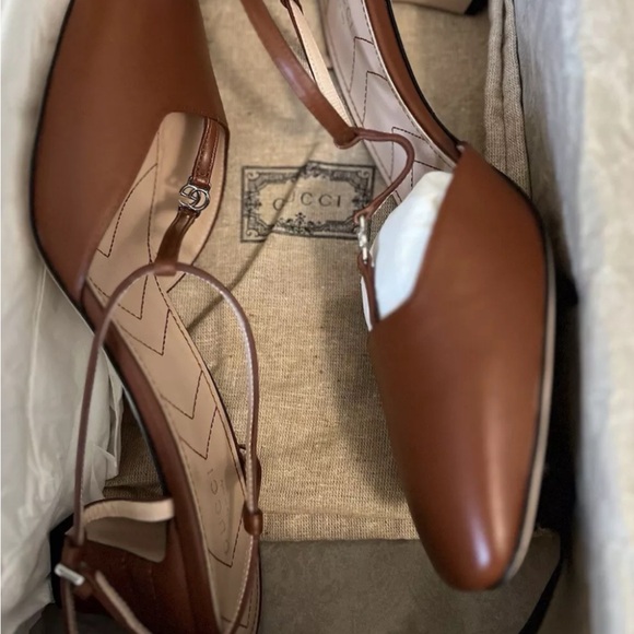 NIB GUCCI LIMITED EDITION LEATHER SANDALS SIZE 40.5 - Picture 7 of 9